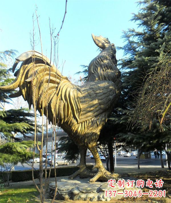南阳艺术级公鸡大型铜雕