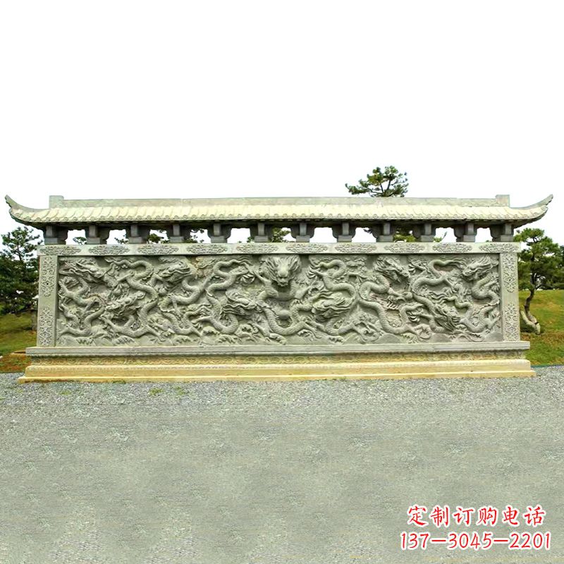 南阳山水玉龙壁雕艺术