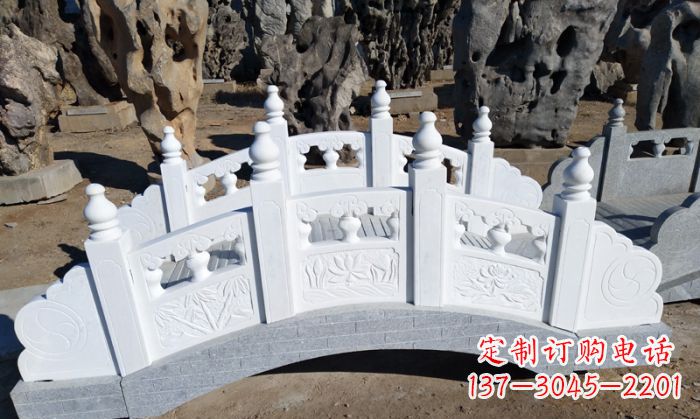 南阳手工雕刻的汉白玉拱桥雕塑