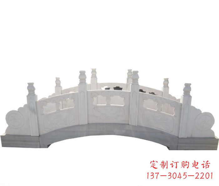 南阳精美汉白玉石拱桥雕塑