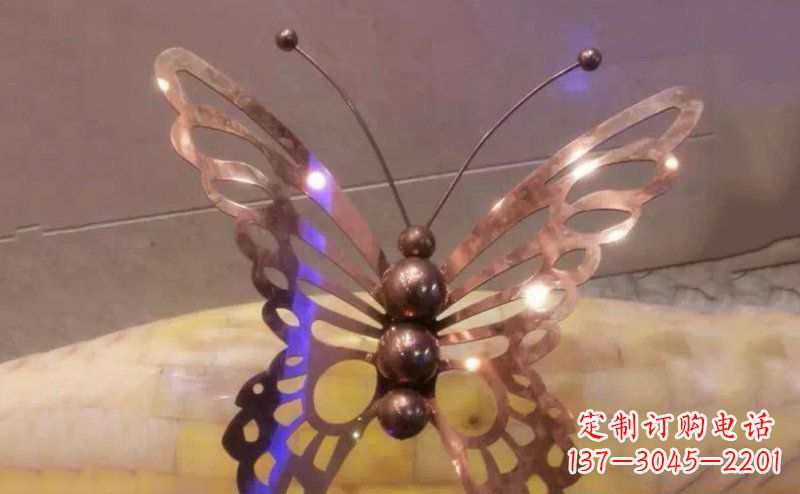 南阳高品质不锈钢蝴蝶雕塑