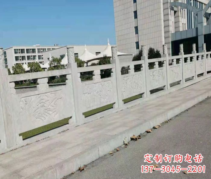 南阳精美大理石浮雕栏板