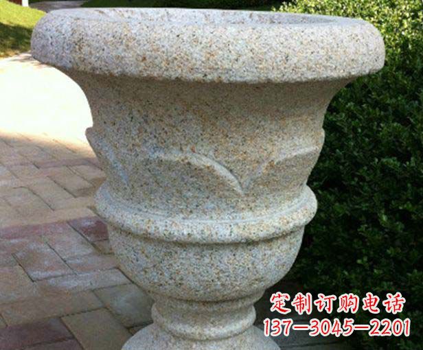 南阳大理石花盆石雕,为您的景观添色彩