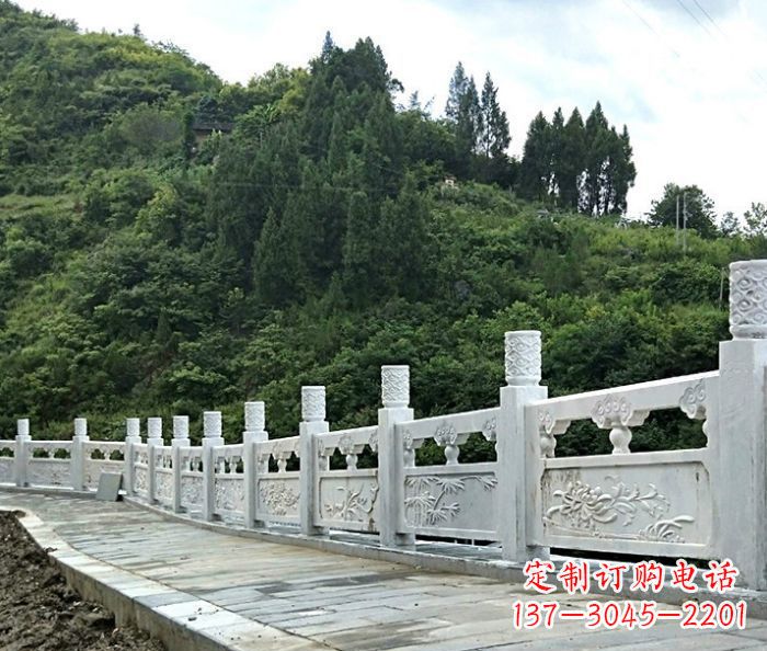 南阳公园景观大理石栏板雕塑 (5)