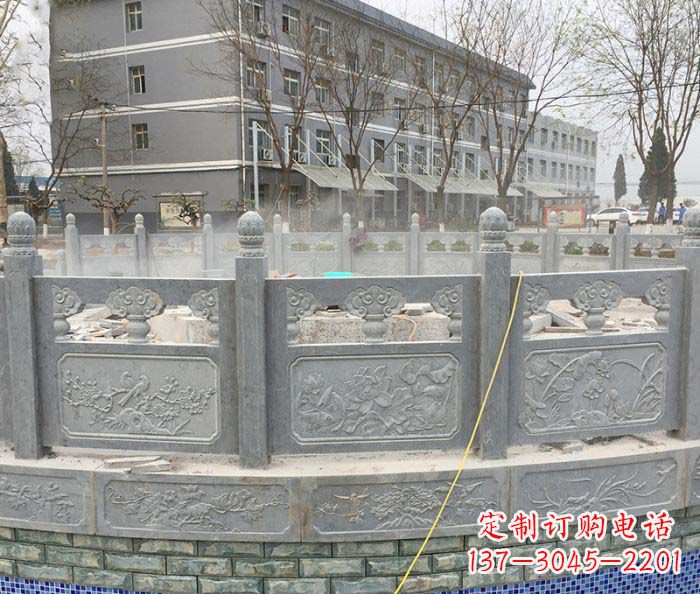 南阳公园景观大理石栏板雕塑