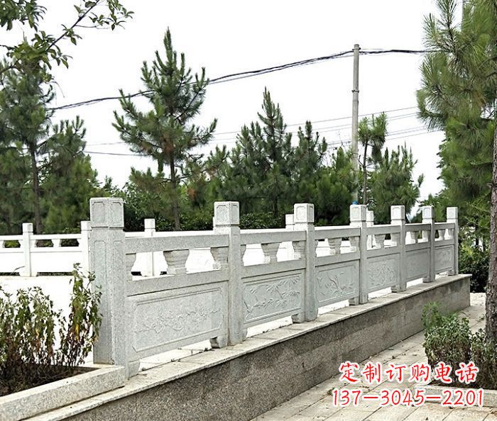南阳公园景观大理石栏板石雕 (10)