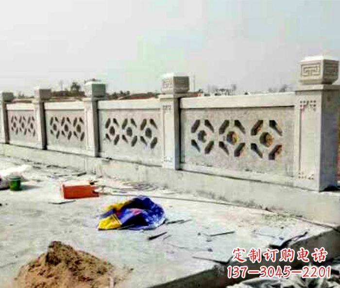 南阳公园景观大理石栏板石雕 (8)