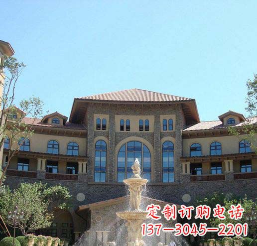 南阳定制欧式古典喷泉大理石雕塑