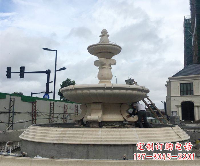 南阳公园景观大型喷泉石雕