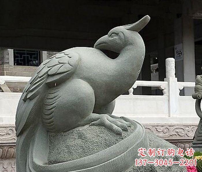 南阳公园景观凤凰石雕