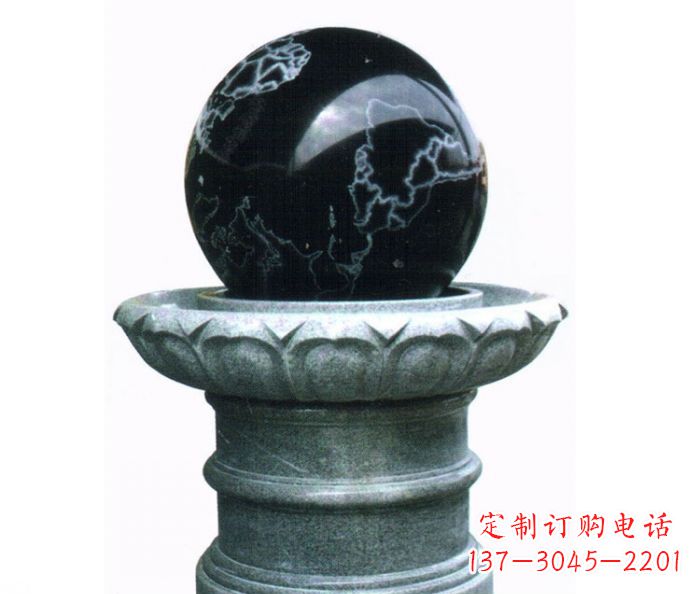 南阳风水球喷泉石雕——营造悠然自在的公园氛围