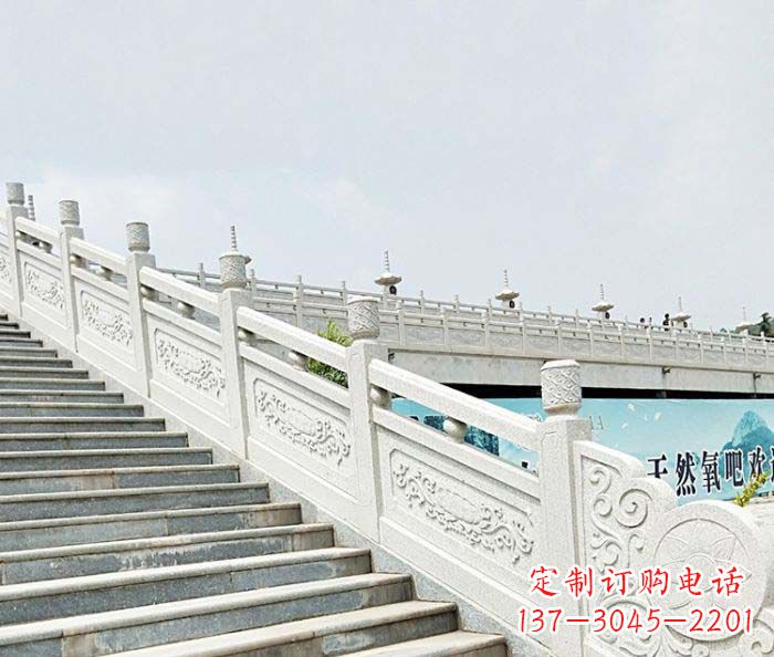 南阳精美绝伦的汉白玉石栏板雕塑