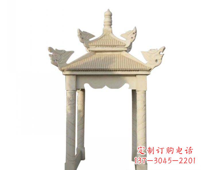 南阳高品质园林石雕凉亭