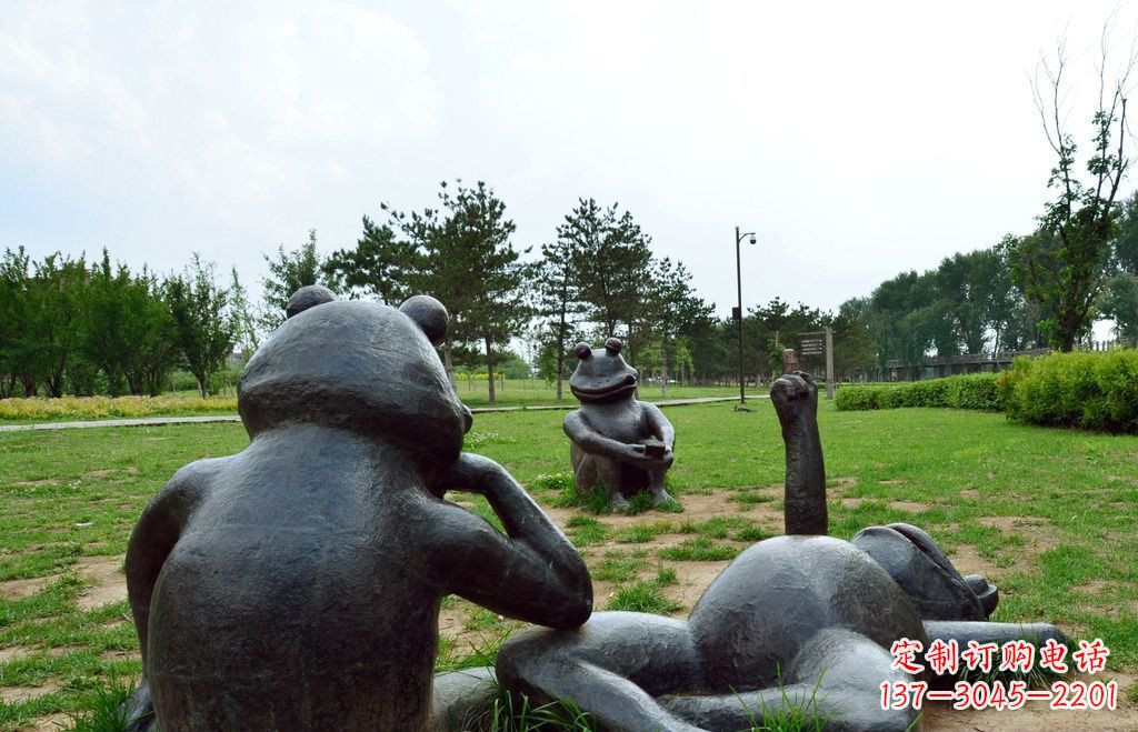 南阳中领雕塑 | 艺术级青蛙铜雕