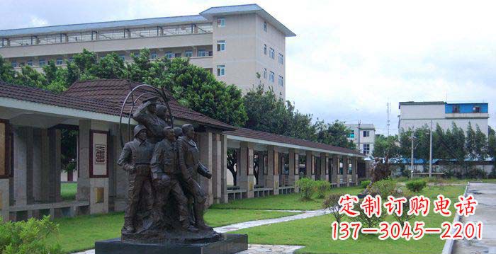 南阳风采勇猛军人铜雕