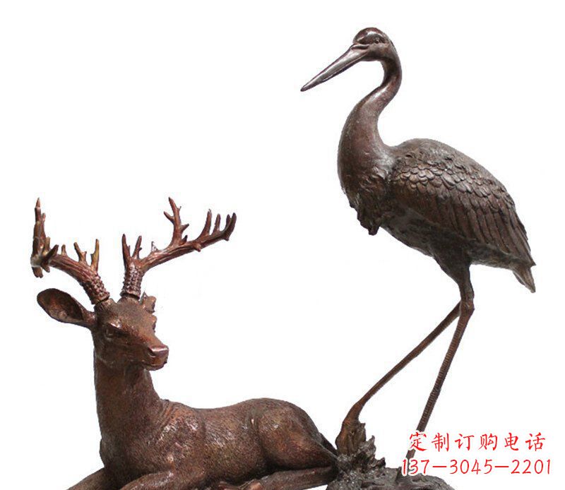 南阳中领雕塑仙鹤铜雕艺术品