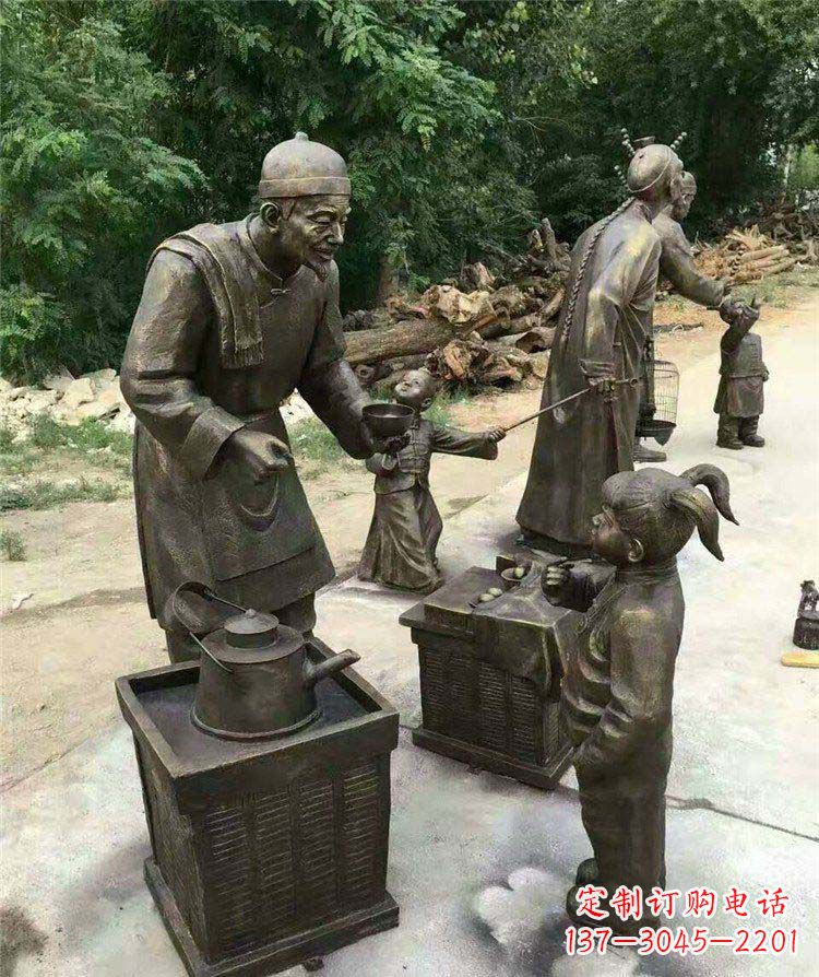 南阳精美可爱的小女孩铜雕