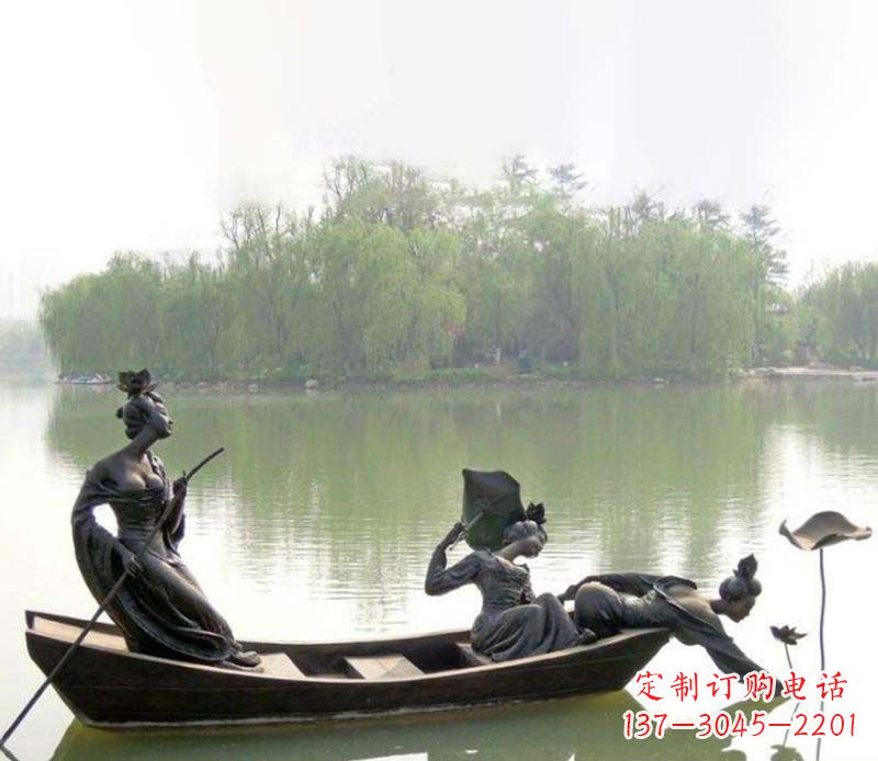 南阳百年静静秀—美女铜雕