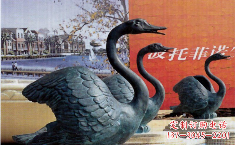 南阳优质青铜天鹅雕塑
