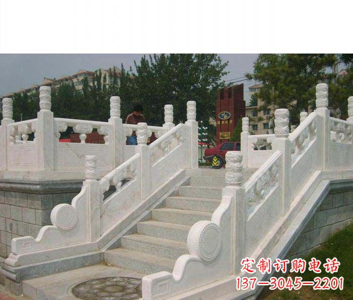 南阳公园石栏板大理石雕塑