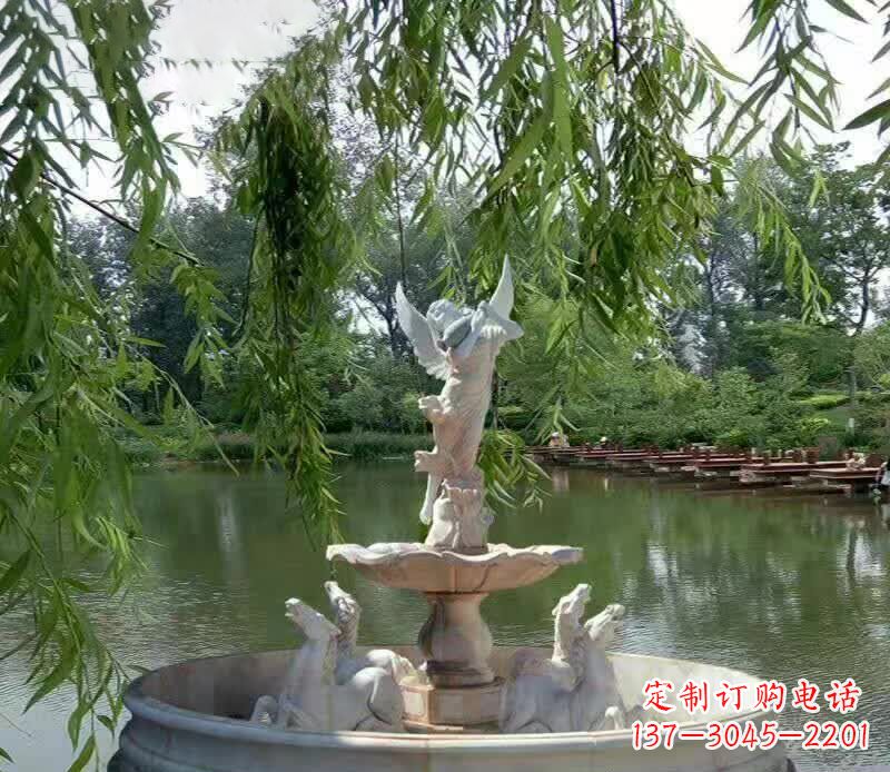 南阳公园天使景观石雕
