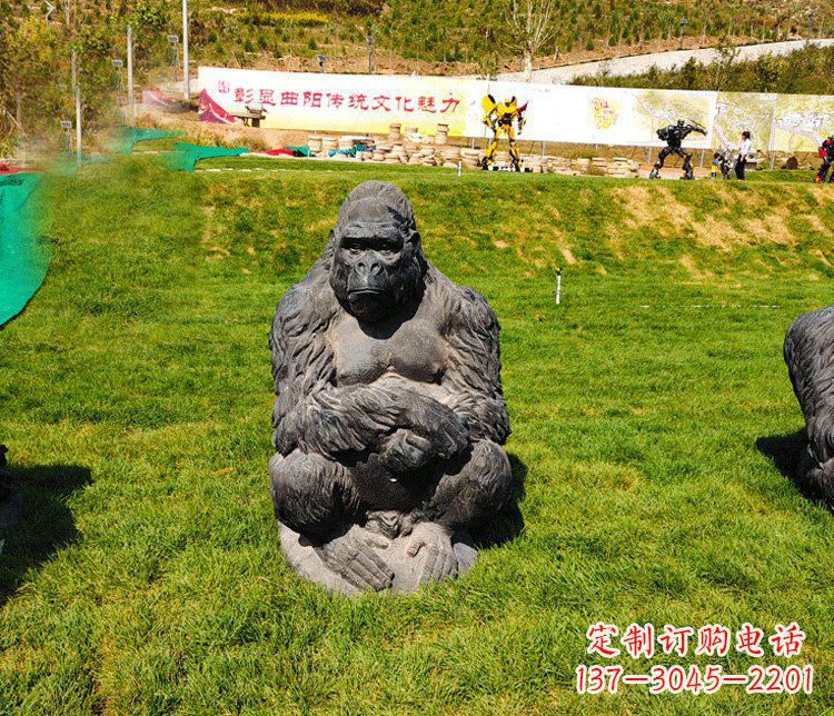 南阳高端铜制巨型大猩猩雕塑