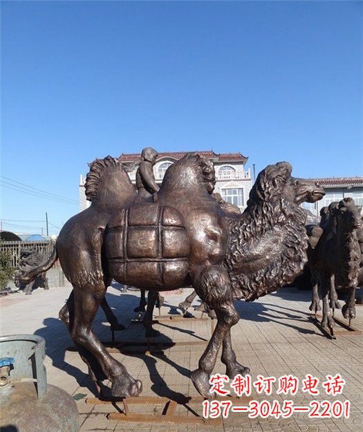 南阳高端铜骆驼雕塑定制