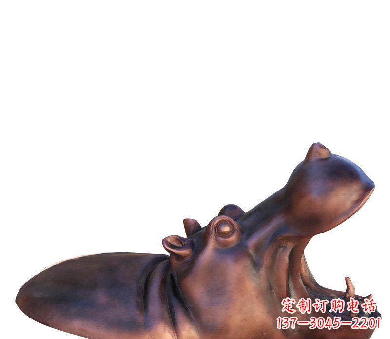 南阳产品名称铜质河马雕塑