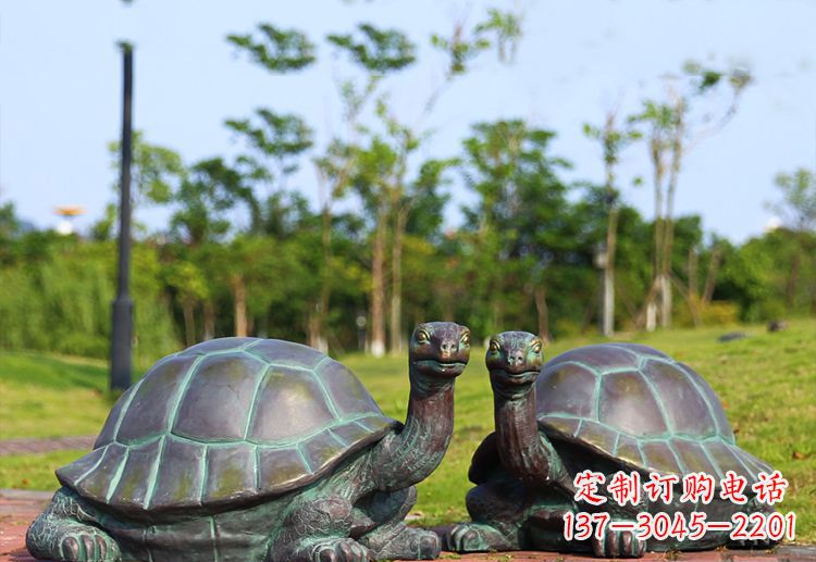 南阳中领雕塑别具特色的乌龟铜雕