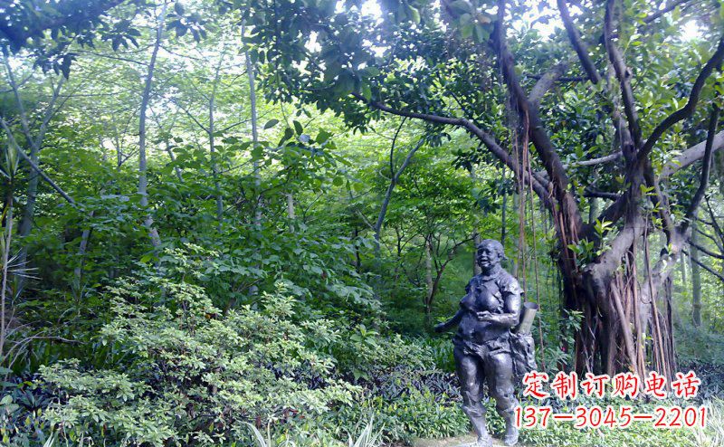南阳铜雕西方女人人物雕塑