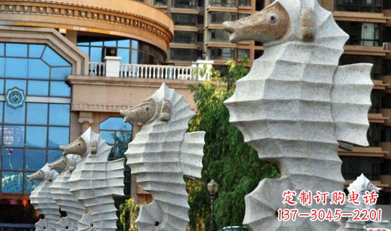 南阳艺术级小区喷水马雕塑