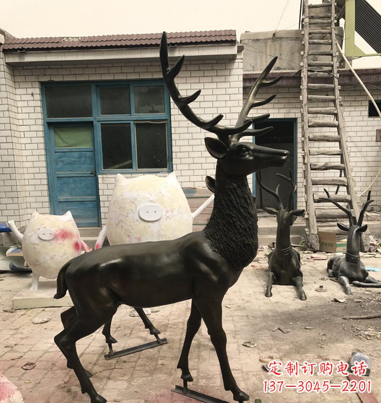 南阳公园动物铜雕