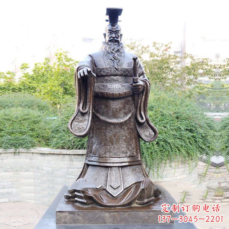 南阳公园原理历史名人古代著名帝王雕塑秦始皇雕像