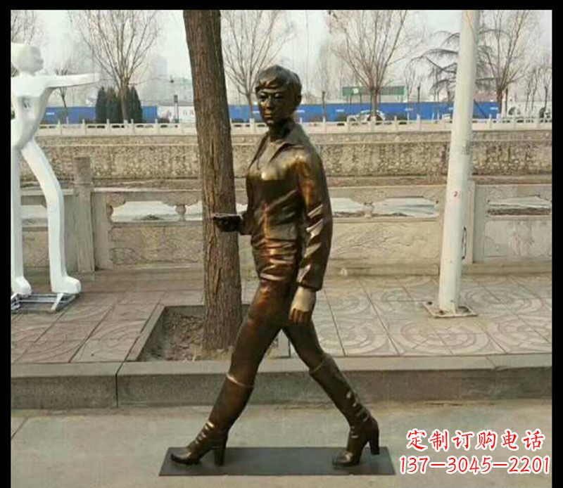 南阳中领雕塑为您打造优雅铜女孩雕像
