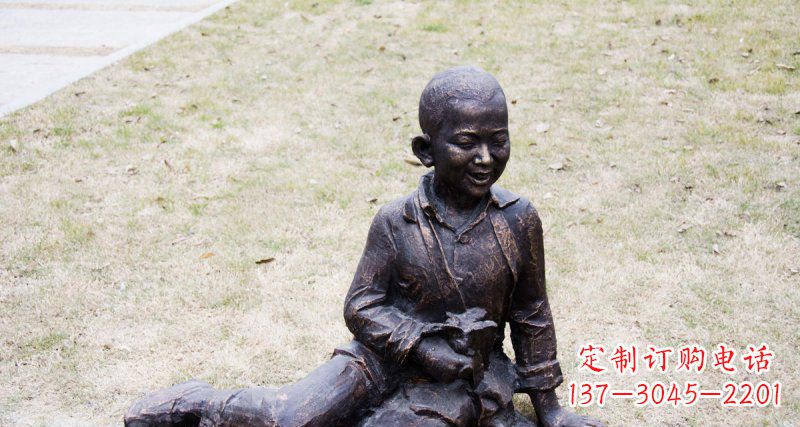 南阳儿童景观铜雕