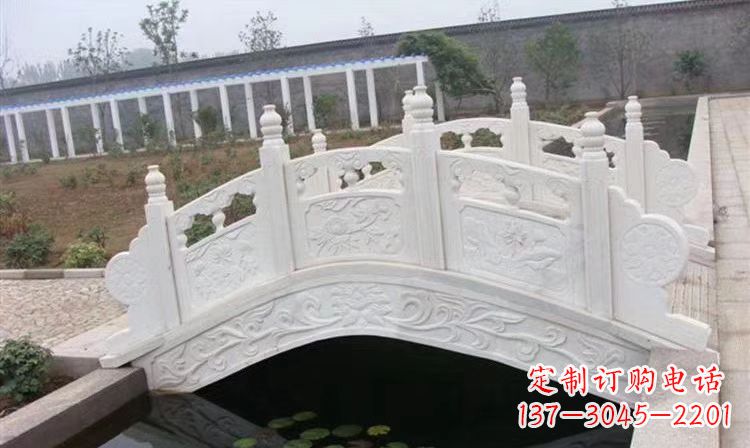 南阳精美雕刻的拱桥石雕户外摆件,装点您的园林景观