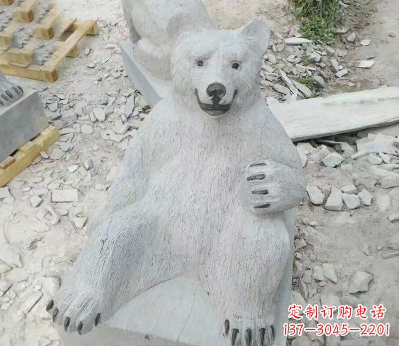 南阳精美狗熊石雕