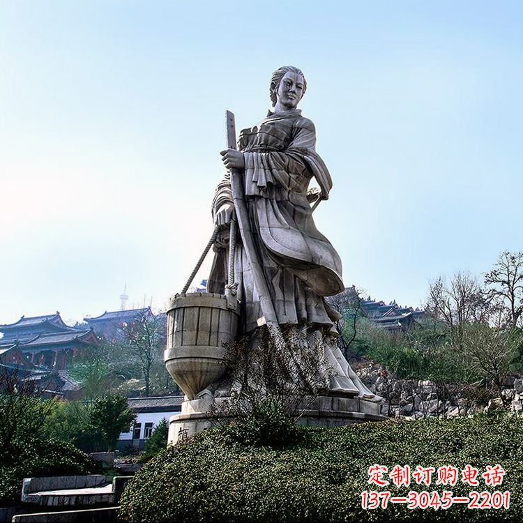 南阳浪漫古典,文姜古装美女雕塑