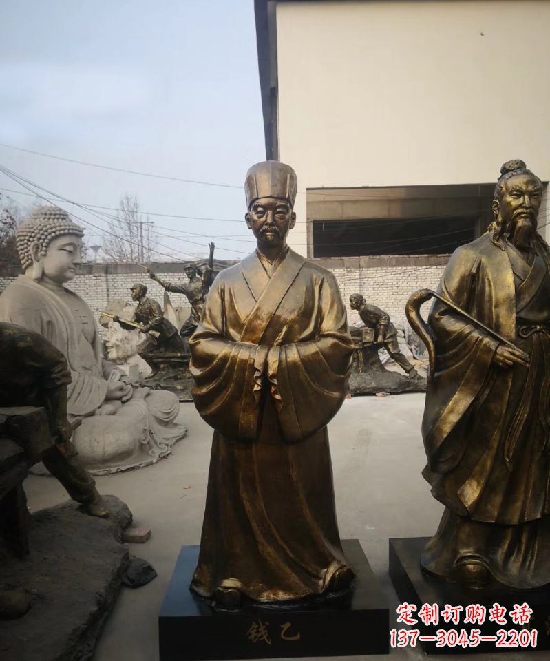 南阳古代名人精美铜雕