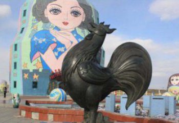 南阳艺术精美的公鸡雕塑