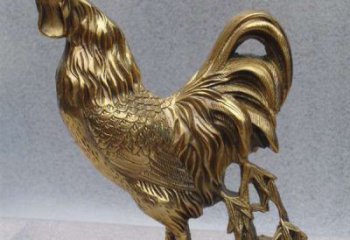 南阳经典公鸡铜雕