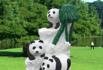 南阳公园大熊猫雕塑