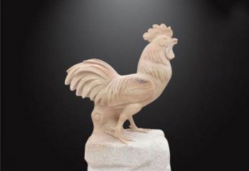 南阳公园动物公鸡石雕