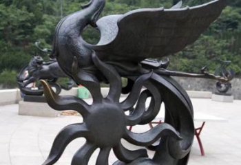 南阳天四灵朱雀神鸟雕塑——象征希望的贵族精神