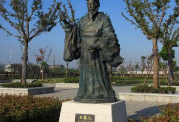 南阳精美大师级铜雕——王羲之雕像