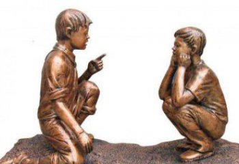 南阳专业定制小品铜雕-尊贵的雕塑男孩