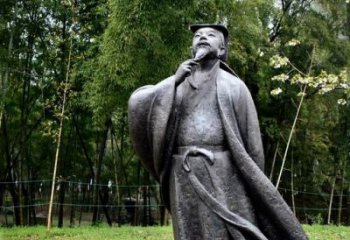 南阳诞生于中国古代传奇的雕塑——王羲之铸铜雕塑