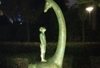 南阳壮观绝伦的长颈鹿雕塑