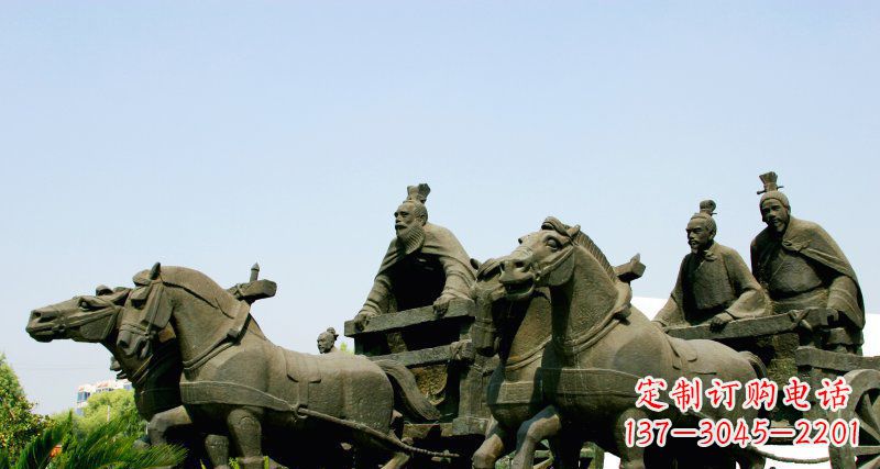 南阳中领雕塑--尊贵马车雕塑