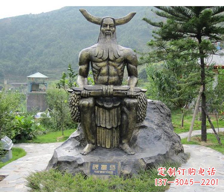 南阳传承古代文明,为家居装饰点缀伏羲铜雕